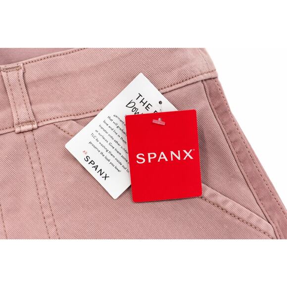 Spanx 20358R 6" Mauve Twill Stretch Shorts NWT Size S - Picture 3 of 7